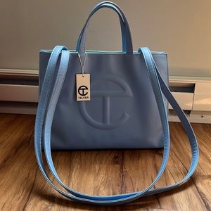 CERULEAN TELFAR MEDIUM SHOPPING BAG